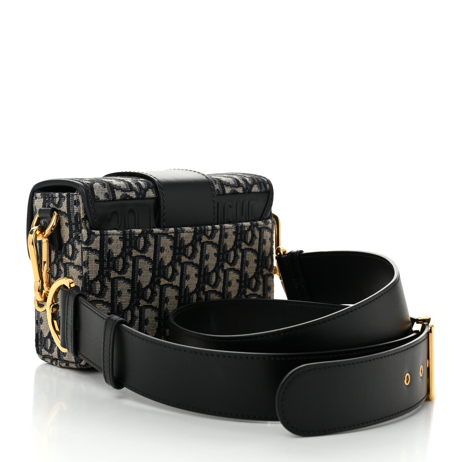 Christian Dior Oblique 30 Montaigne Box Bag Blue 3 of 11