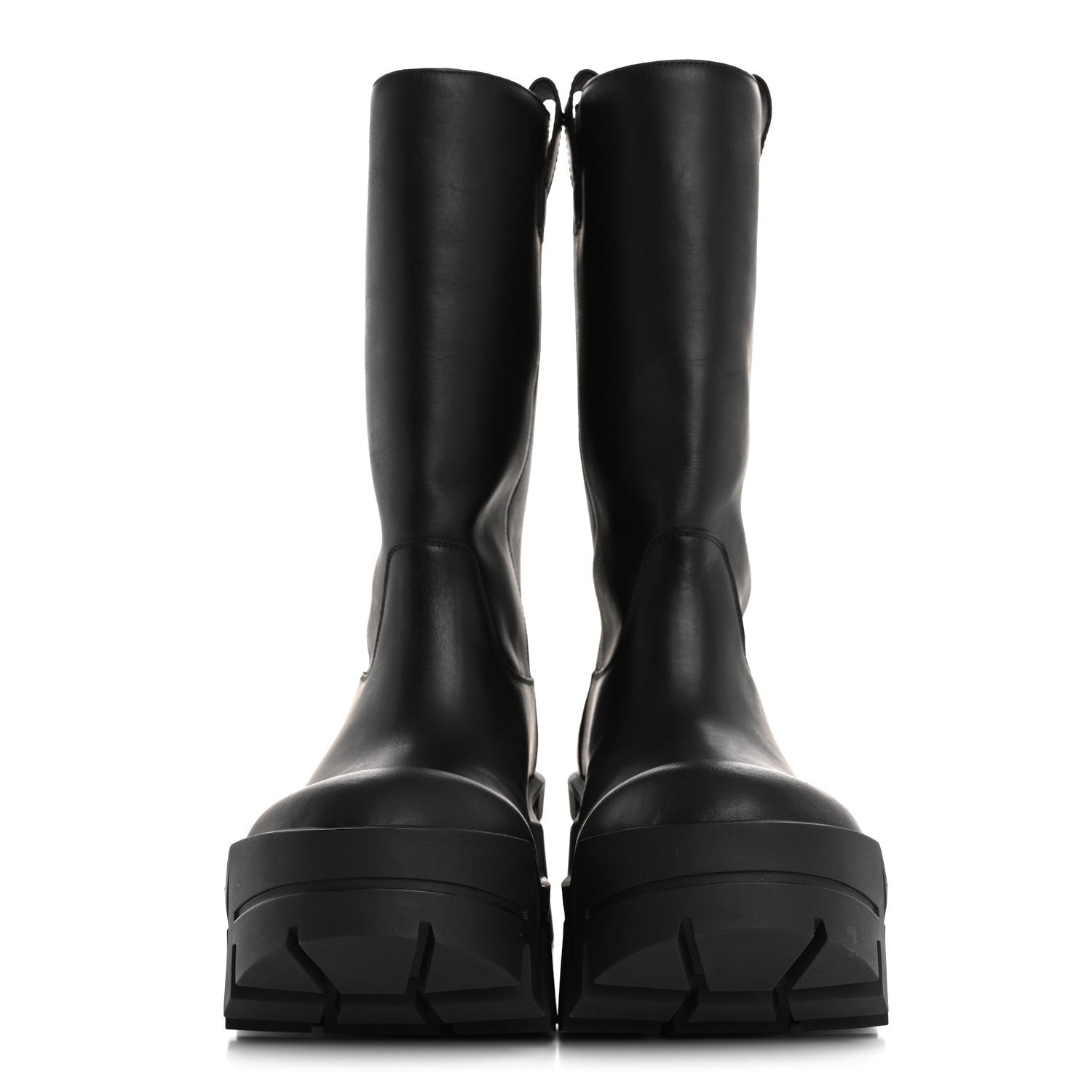 Balenciaga Vegetal Calfskin Bulldozer Boots 40 Black 2 of 10