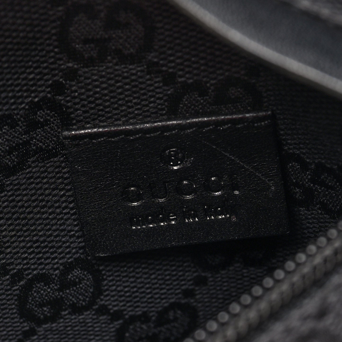 GG Monogram Double Pocket Belt Bag Black