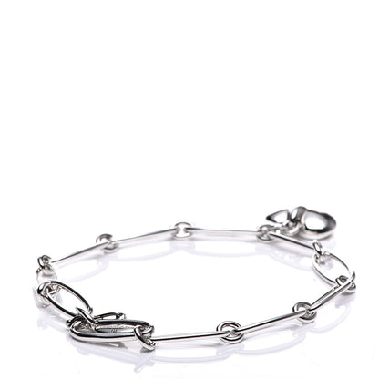 Tiffany Sterling Silver Elsa Peretti Full Heart Bracelet 3 of 7