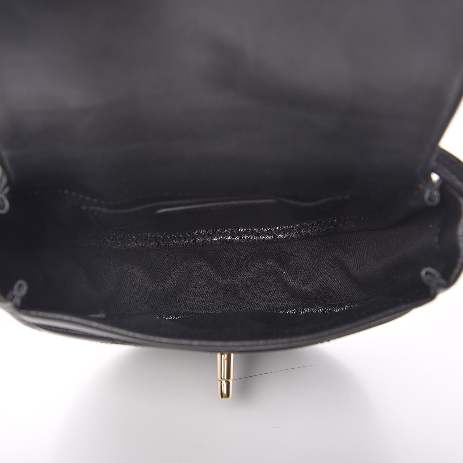 Chanel Lambskin Stitched Small Messenger Flap Black 5 of 7