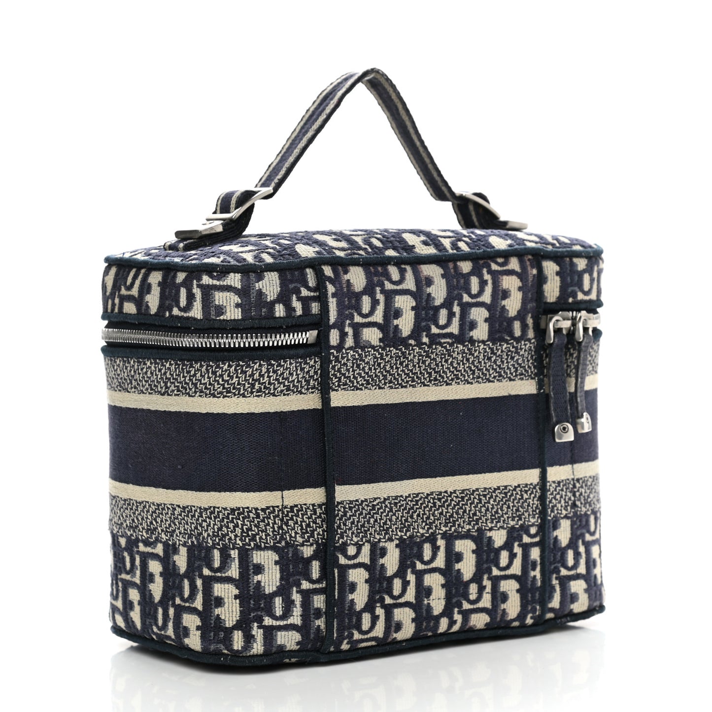 Oblique Diortravel Vanity Case Blue
