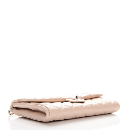 Chanel Caviar Quilted Clutch With Chain Flap Light Pink 3 of 8
