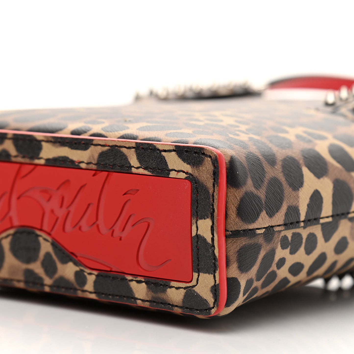 Calfskin Leopard Mini North South Cabata Tote Multicolor