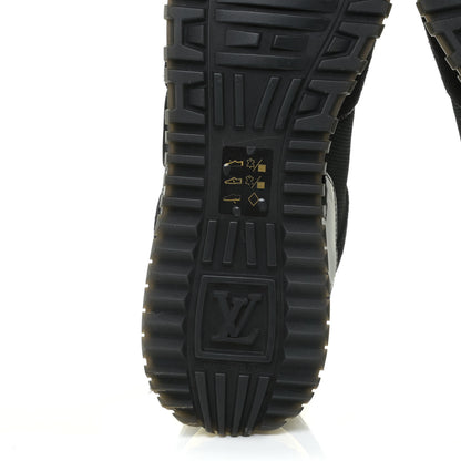 Louis Vuitton Suede Monogram Run Away Sneakers 38 Black 9 of 12