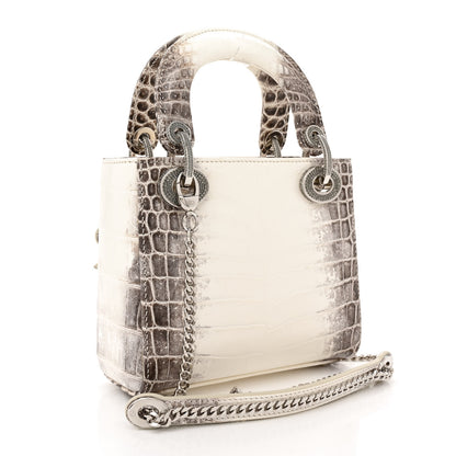 Christian Dior Niloticus Crocodile Himalaya Crystal Mini Lady Dior White 3 of 12