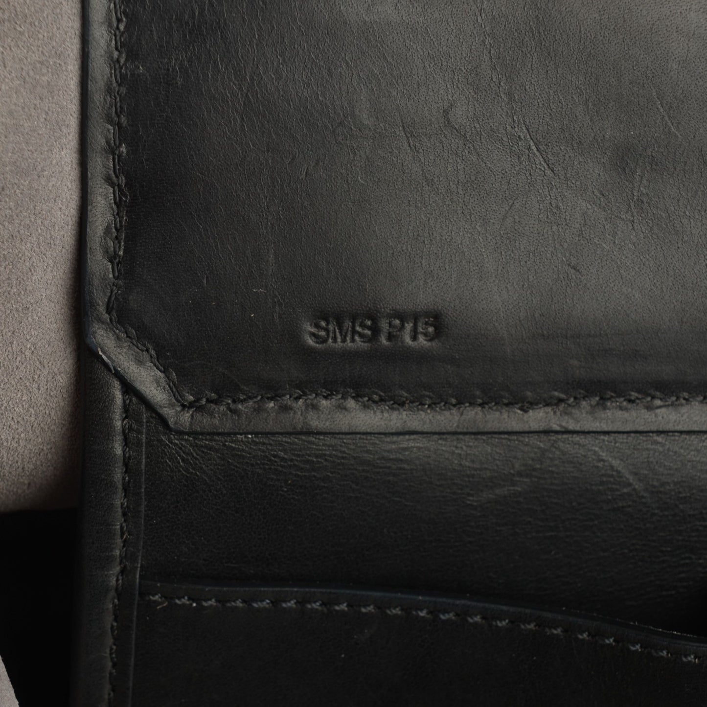 Lambskin Diamond Embossed Skeletal Tote Black
