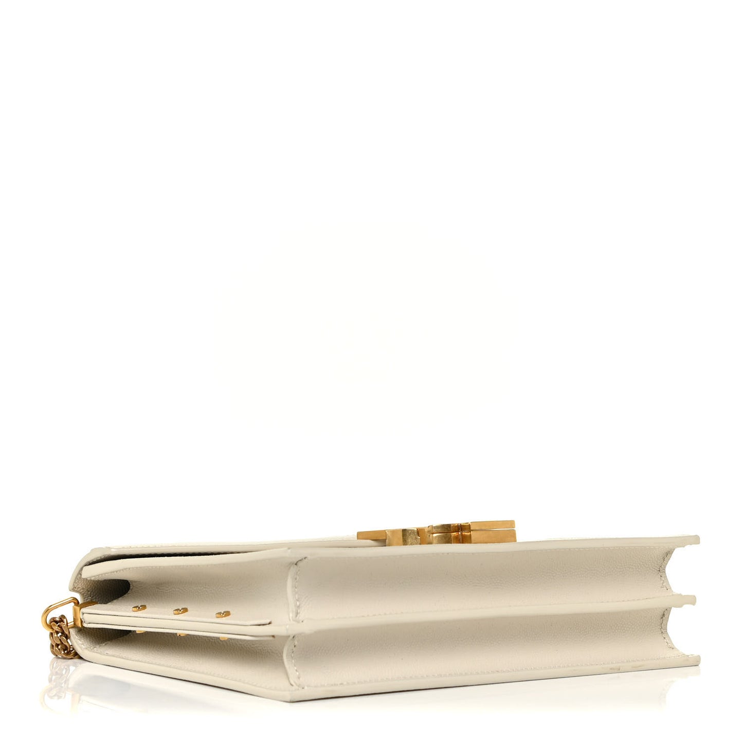 Grain De Poudre Monogram Cassandra Clasp Bag Vintage White