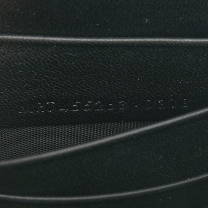 Saint Laurent Suede Bead Embellished Classic Monogram Kate Tassel Chain Wallet Black 7 of 11