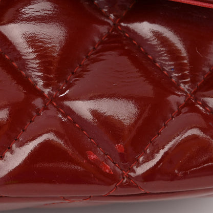 Chanel Patent Quilted Maxi Double Flap Red 15 of 19