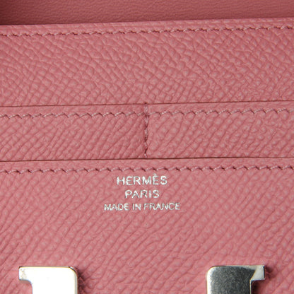 Hermes Epsom Constance Short Wallet Rose Confetti 5 of 7