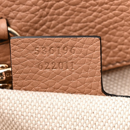 Gucci Pebbled Calfskin Medium Soho Chain Shoulder Bag Camelia 7 of 11