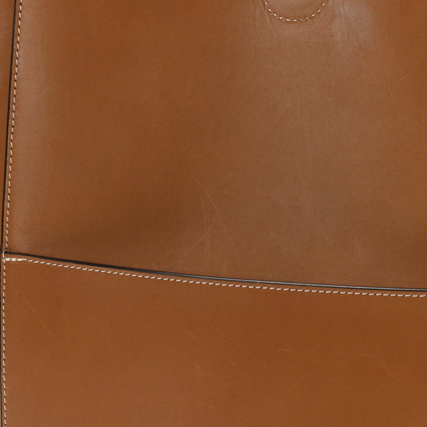 Natural Calfskin Sangle Bucket Bag Light Camel
