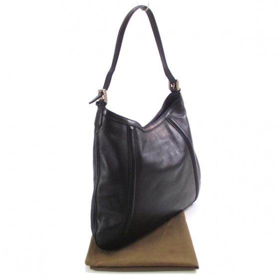 Gucci Leather Medium Britt Shoulder Bag Black 3 of 11