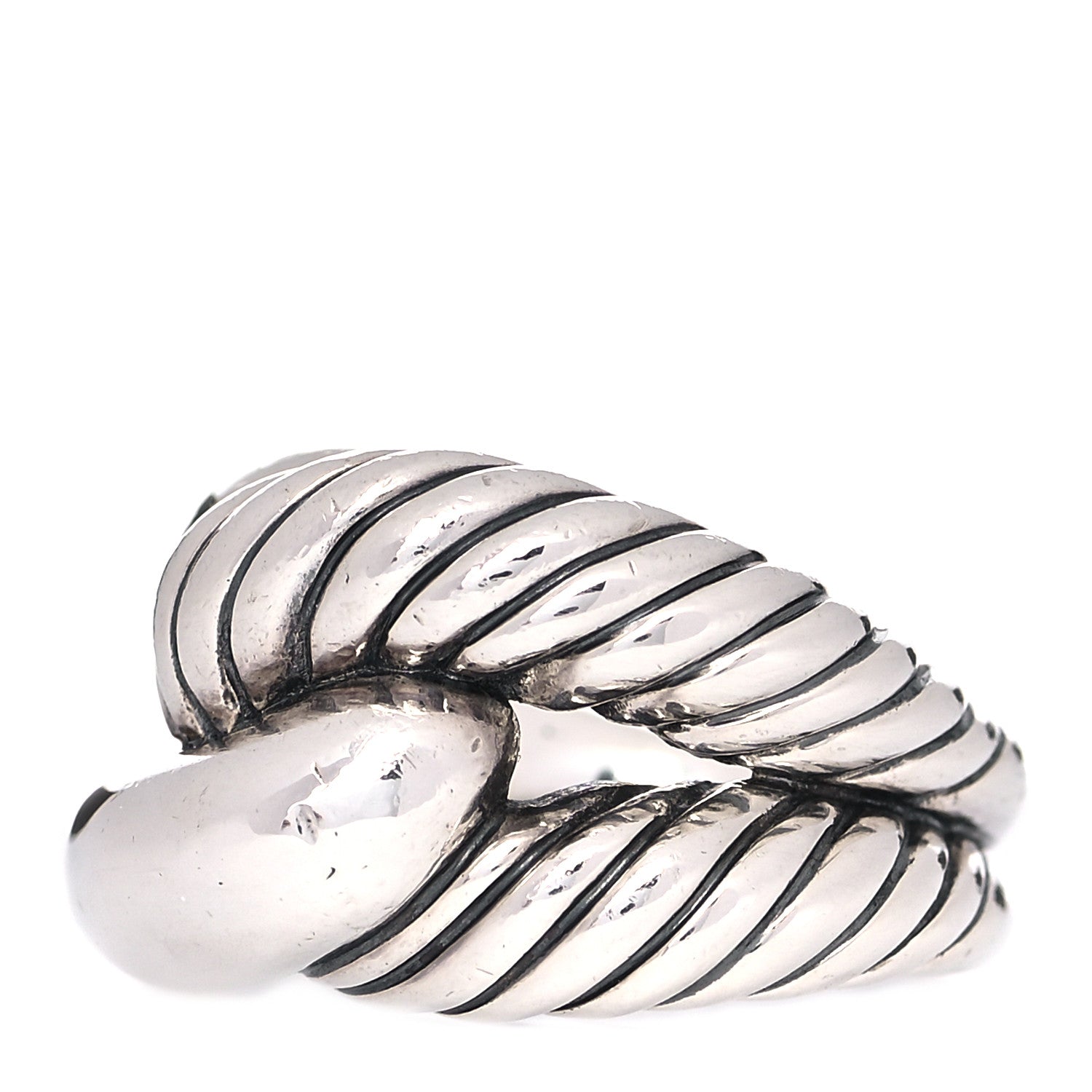 David Yurman Sterling Silver Large Infinity Ring 56 7.5 4 of 5