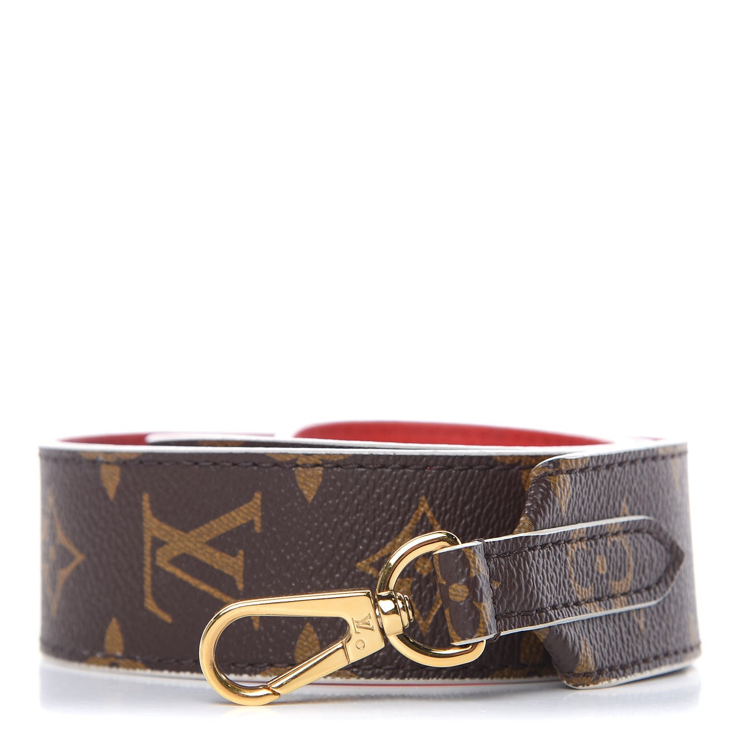 Monogram Bandouliere Shoulder Strap Red