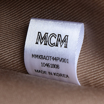 MCM Calfskin Ottomar Monogram Backpack Pink 7 of 8