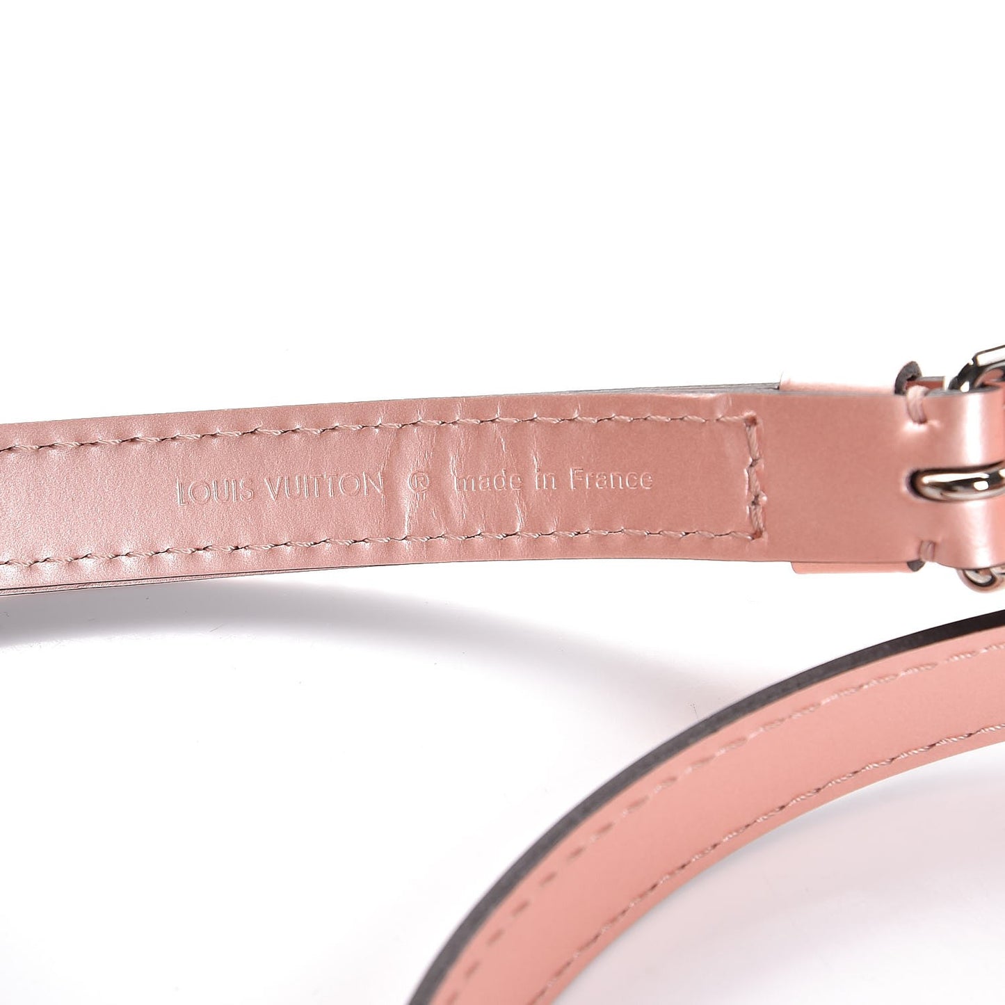 Calfskin 12mm Adjustable Shoulder Strap Rose Nacre