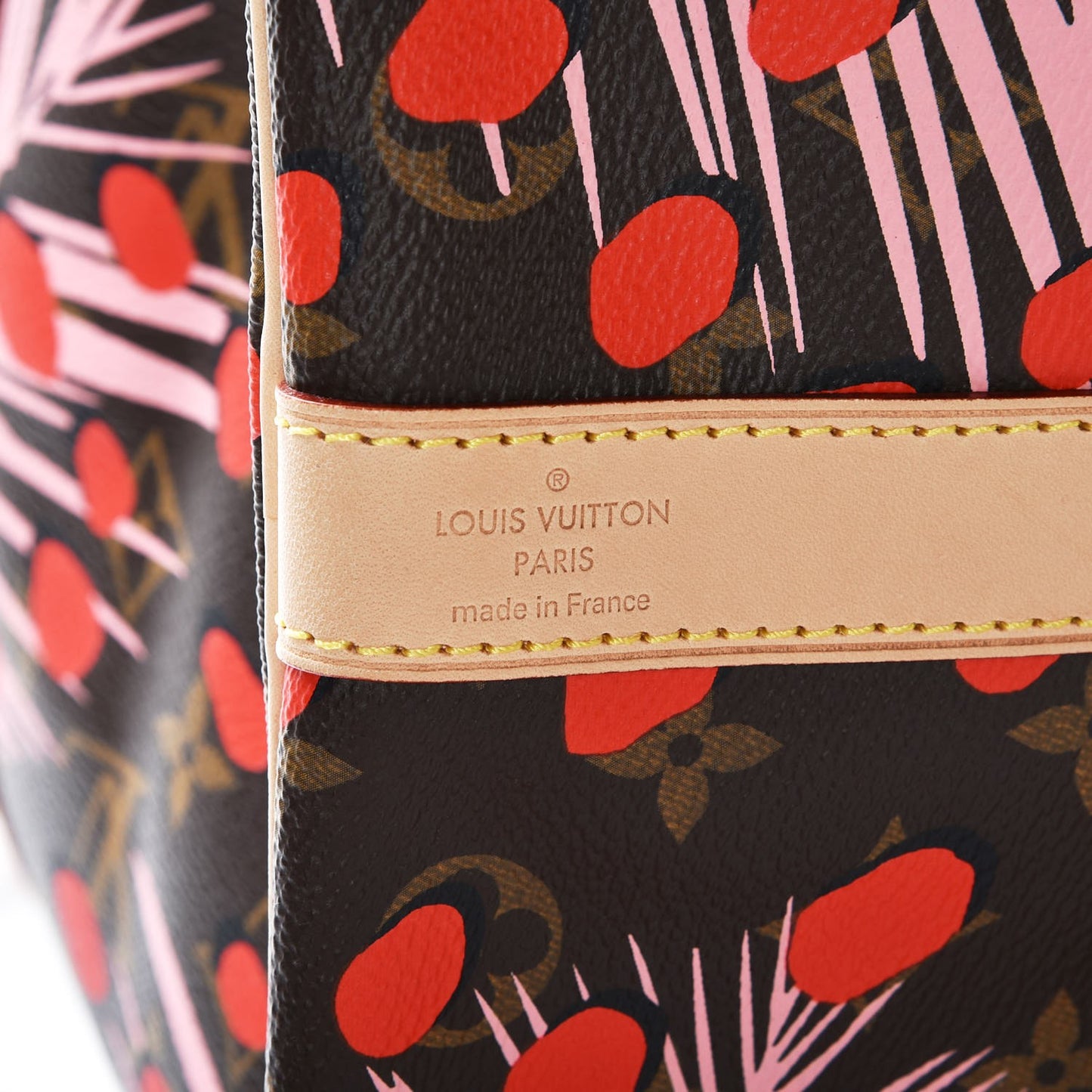 Monogram Jungle Dots Keepall Bandouliere 50 Sugar Pink Poppy