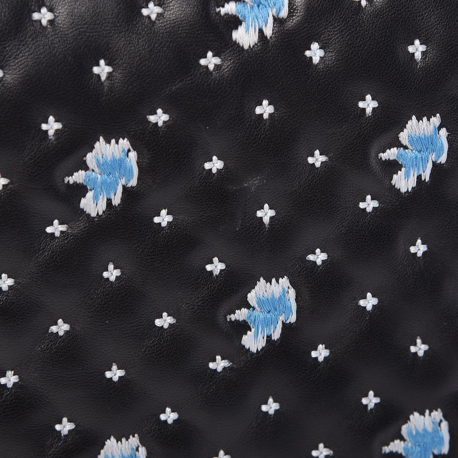 Christian Dior Lambskin Embroidered Medium Diorama Flap Bag Black 10 of 14