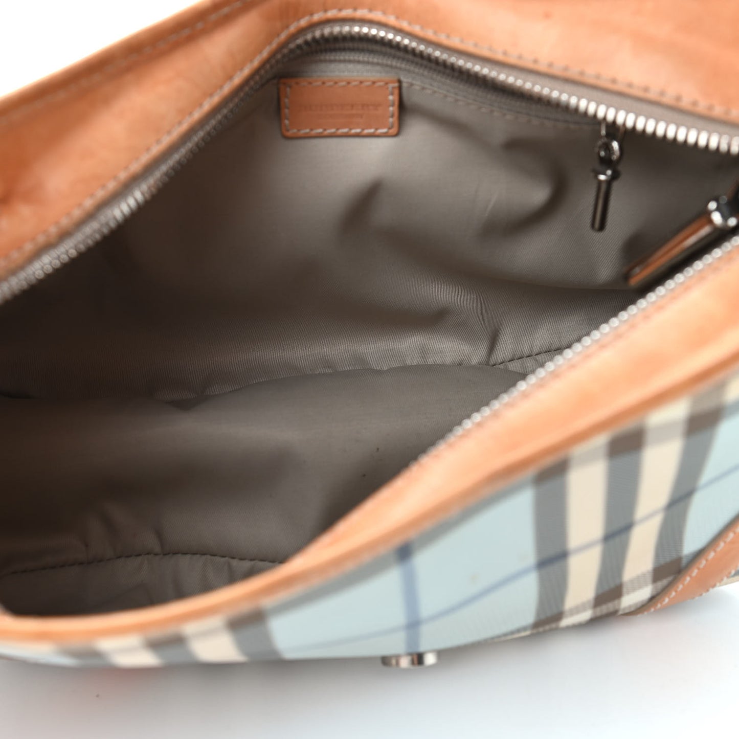 House Check Shoulder Bag Blue