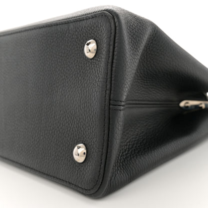 Louis Vuitton Taurillon Braided Capucines MM Black 9 of 12