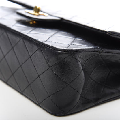 Chanel Lambskin Quilted Medium Double Flap Black 7 of 10