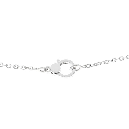 Hermes 18K White Gold Diamond Finesse Pendant Necklace 4 of 6