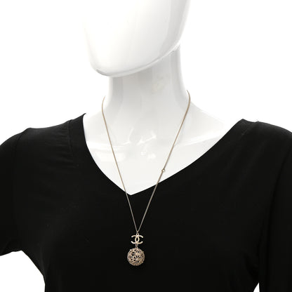Chanel Metal CC Drop Necklace Gold 2 of 7