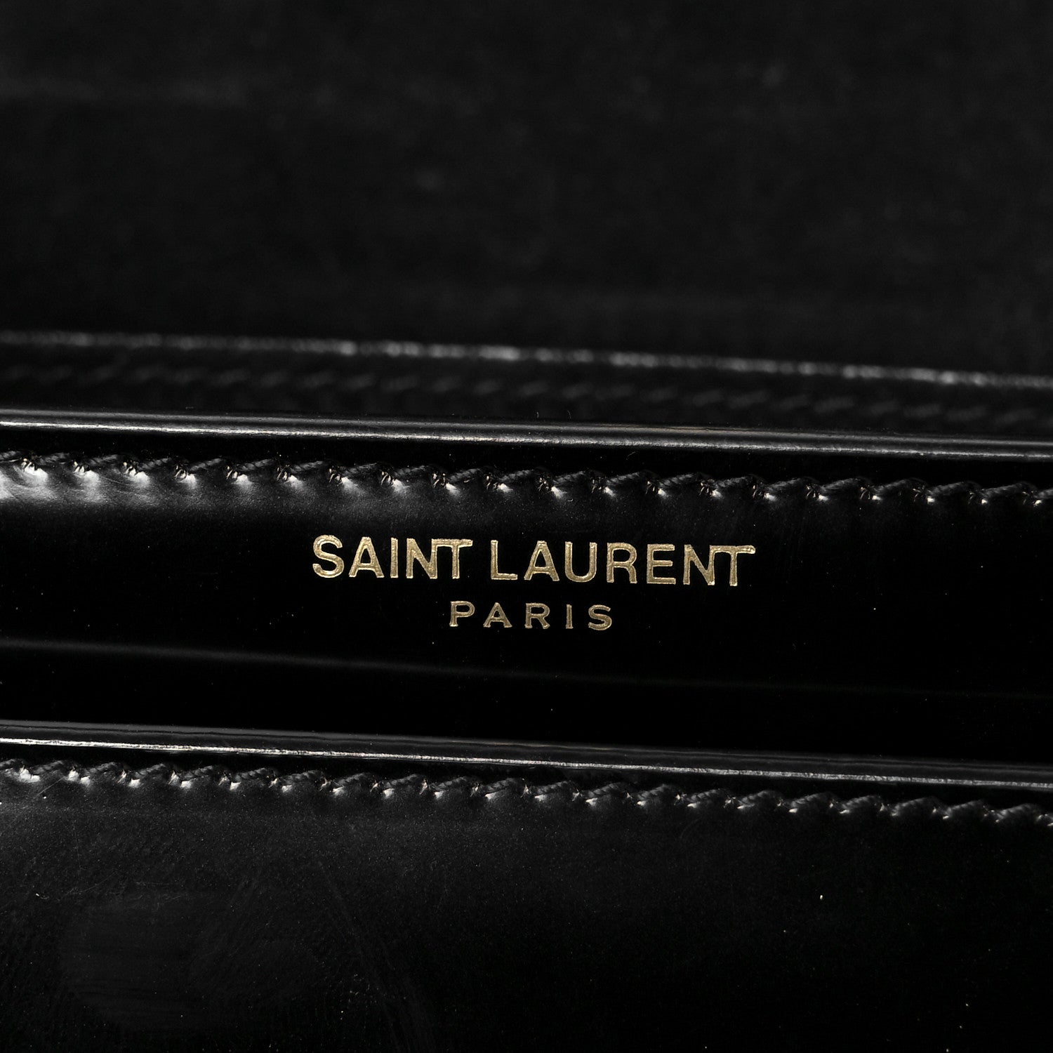 Saint Laurent Patent Small Monogram Sunset Burgundy Sunset Black 6 of 12