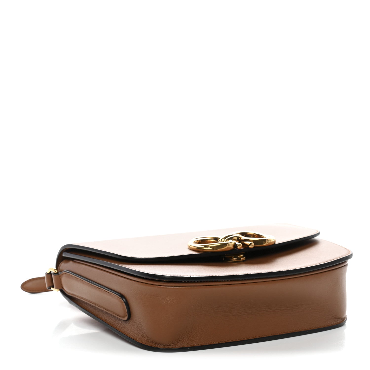 Salvatore Ferragamo Calfskin Trapezio Crossbody Brown 4 of 10