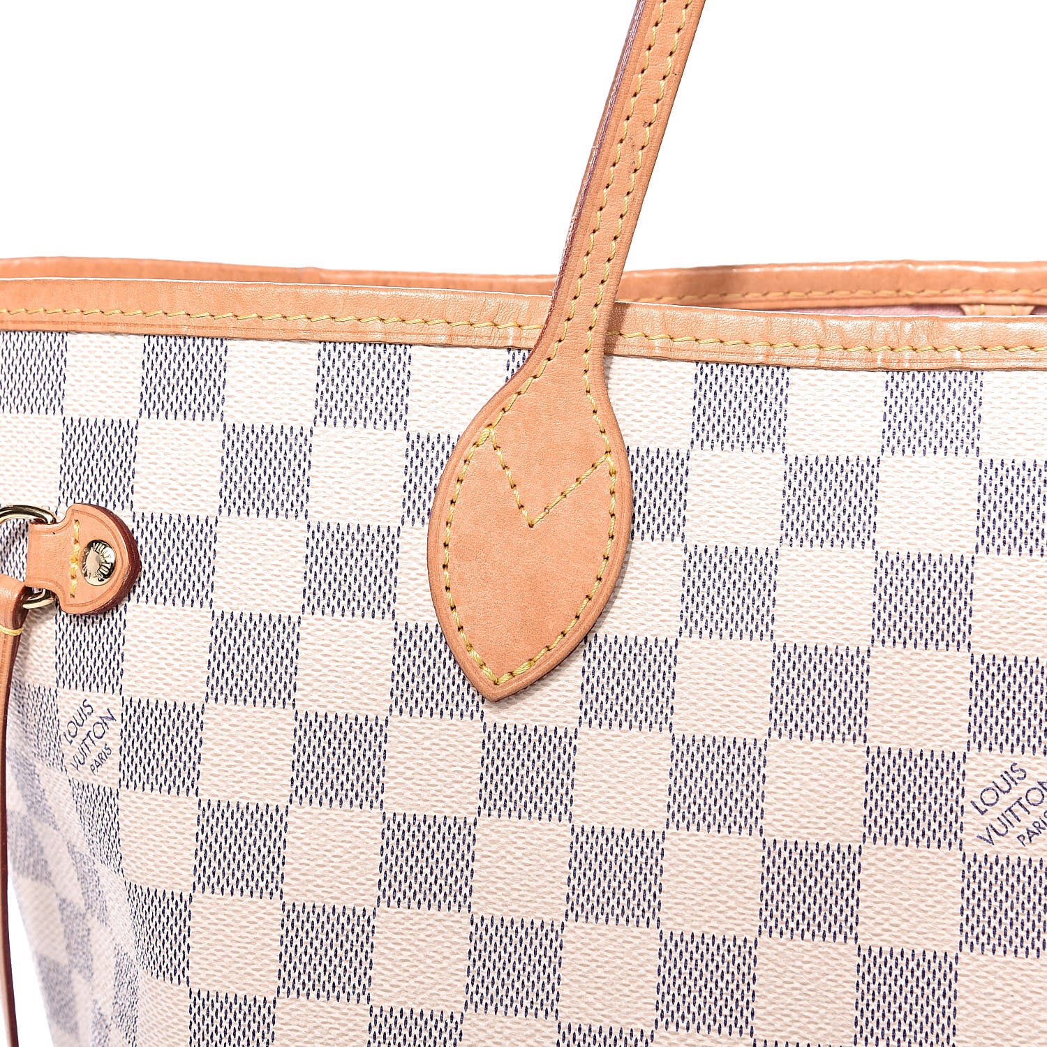 Louis Vuitton Damier Azur Neo Neverfull MM Rose Ballerine 14 of 15