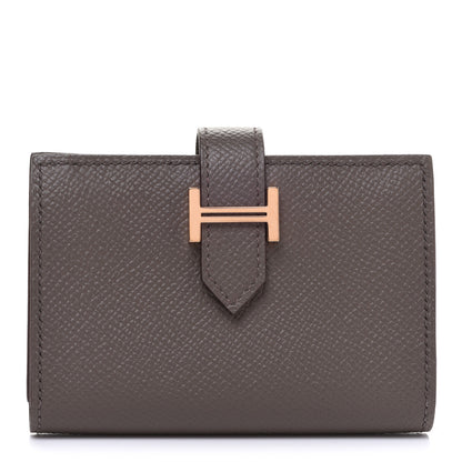 Hermes Epsom Bearn Card Holder Wallet Etain 1 of 8