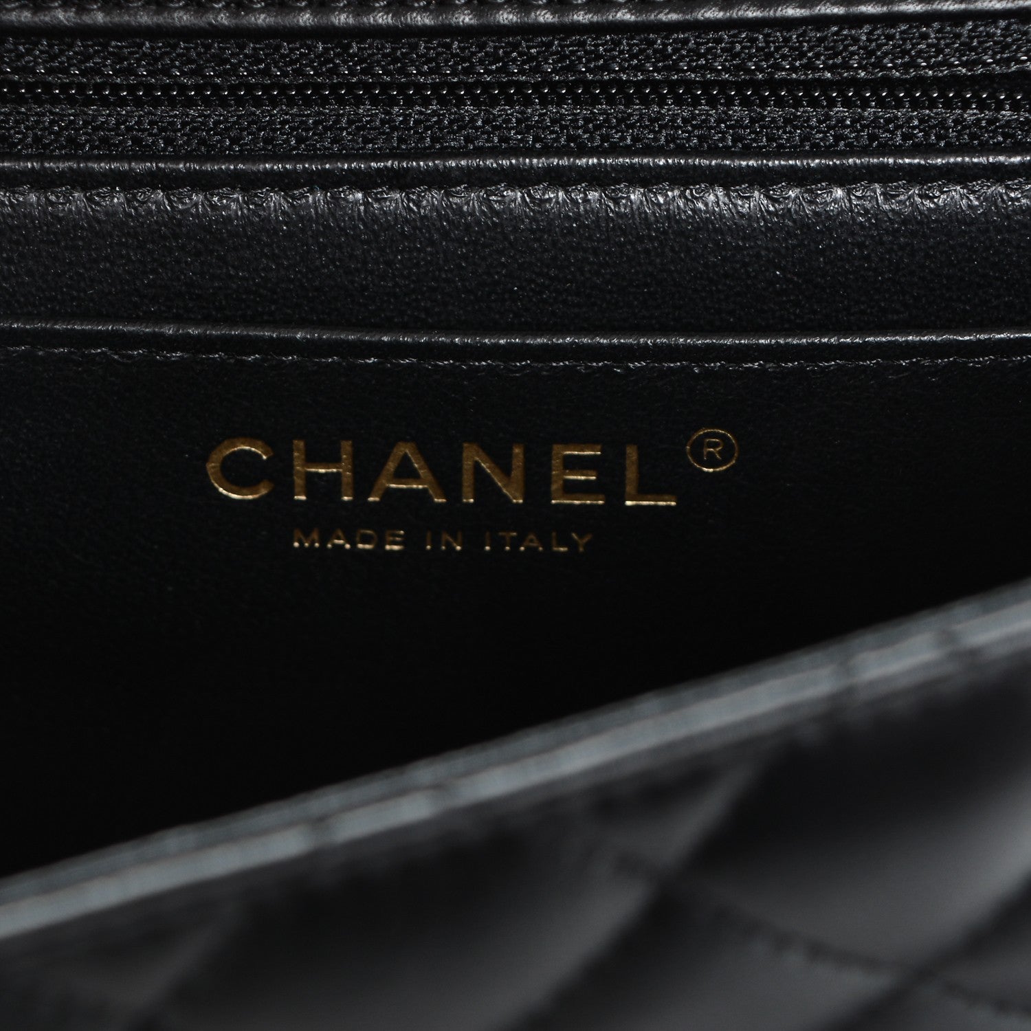 Chanel Lambskin Quilted Mini Square Flap Black 6 of 7