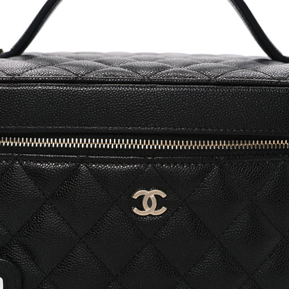 Chanel Caviar Quilted Large Vanity Pouch Black 9 of 13