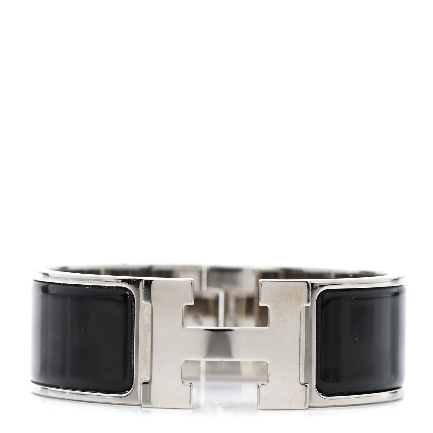 Enamel Wide Clic Clac H Bracelet PM Black