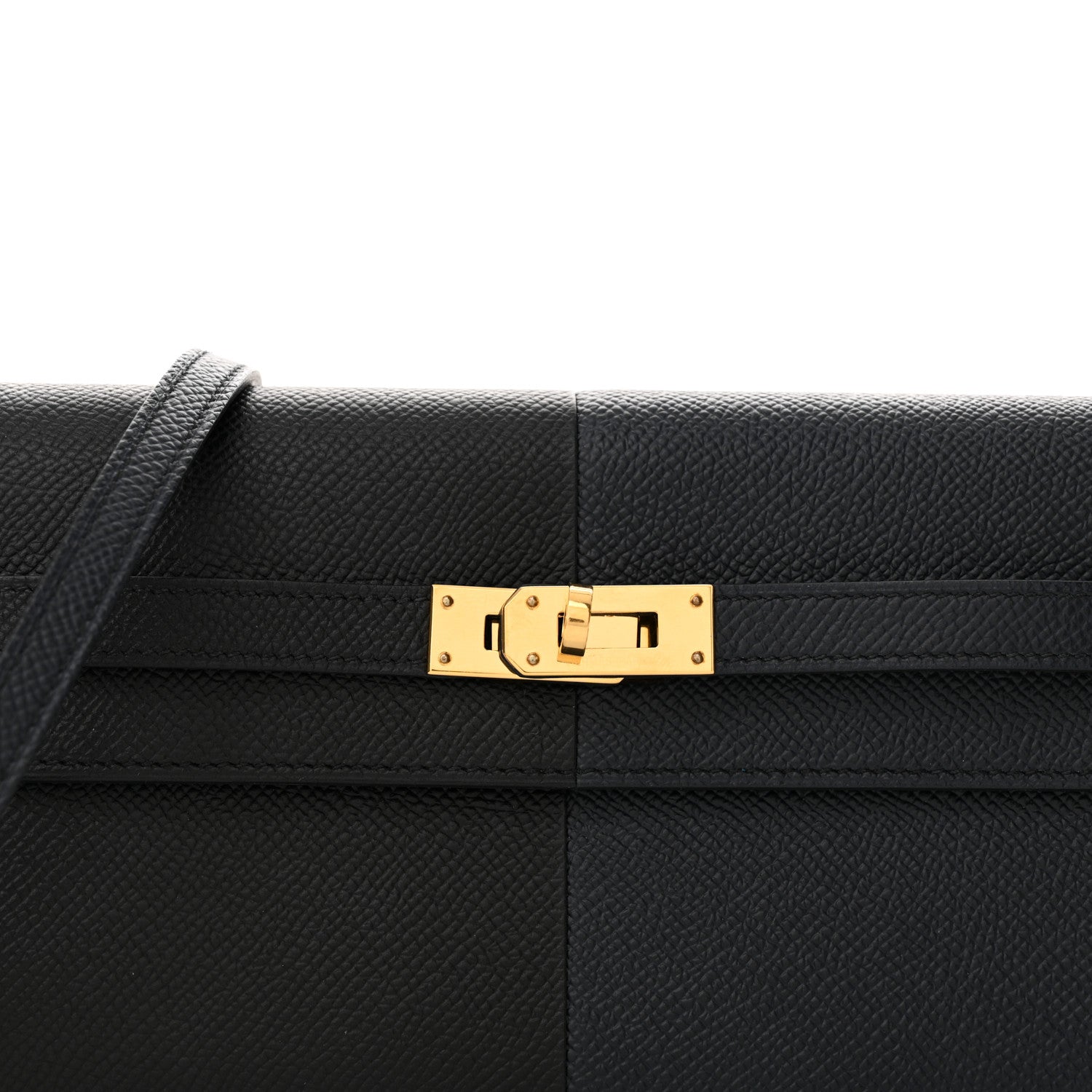 Hermes Epsom Casaque Kelly Wallet To Go Black Bleu Indigo Bleu Frida 8 of 12