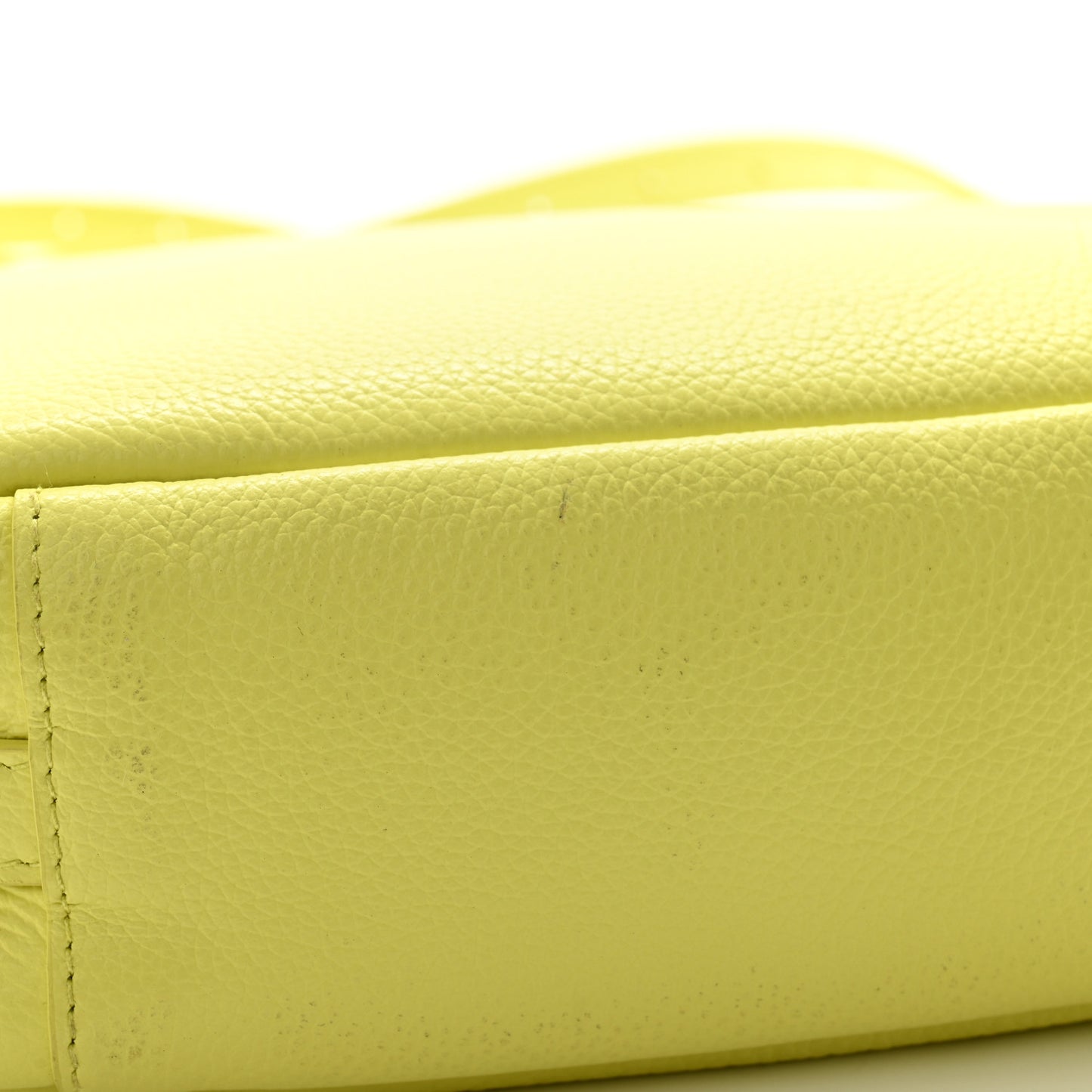 Calfskin Logo M Everyday Camera Bag Lime
