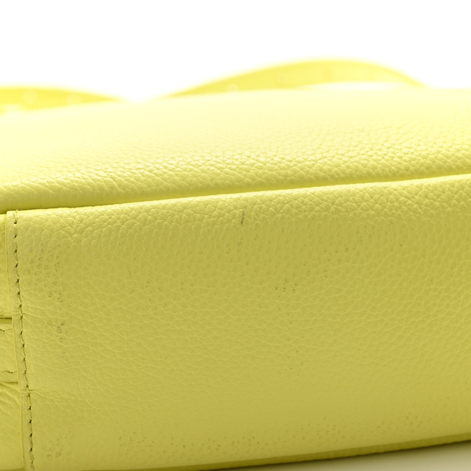 Balenciaga Calfskin Logo M Everyday Camera Bag Lime 10 of 14