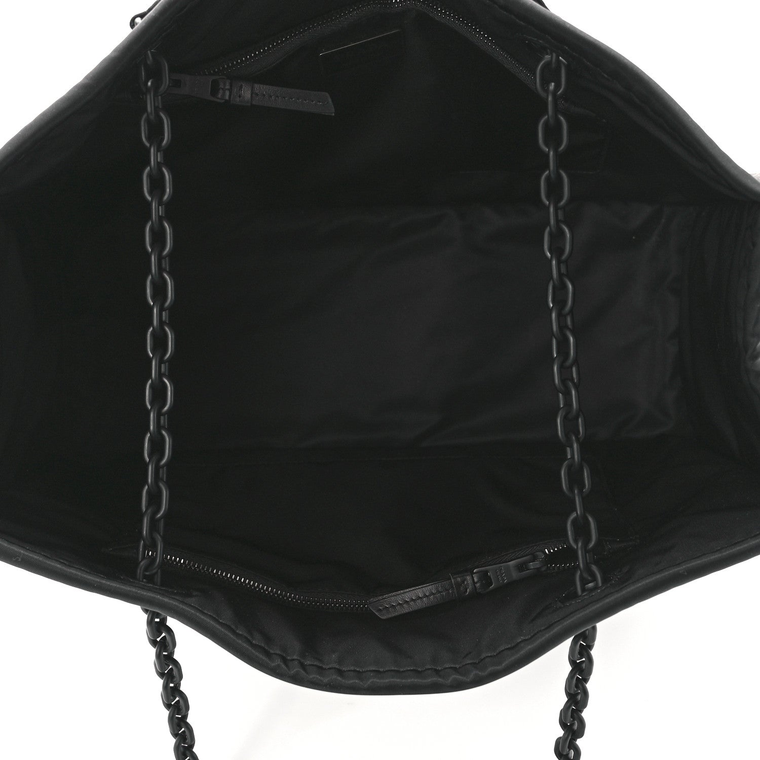 Prada Tessuto Nylon Chain Tote Black 5 of 11
