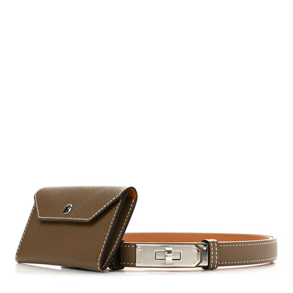 Hermes Epsom Kelly Pocket Belt Etoupe 2 of 7