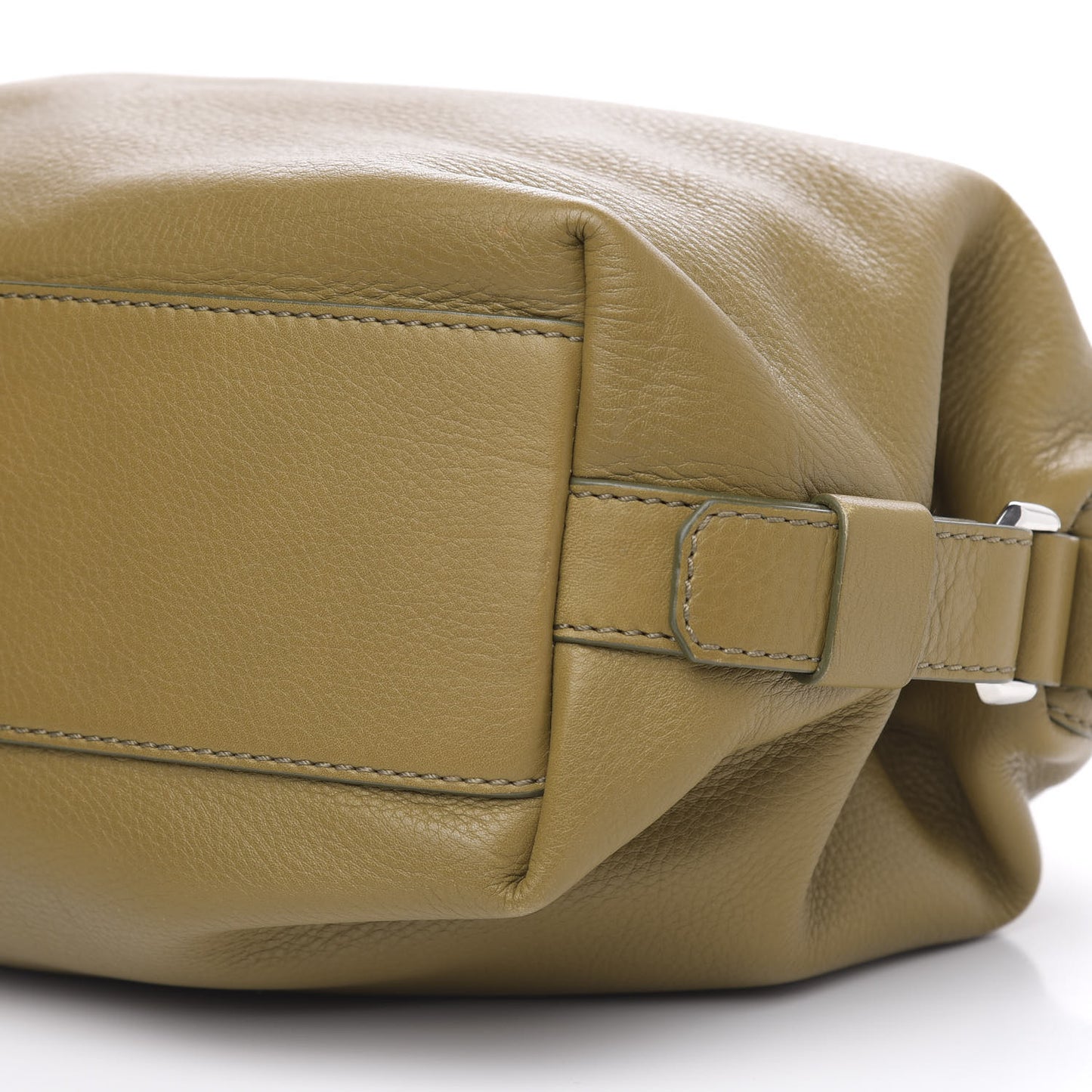 Waxy Grained Calfskin Small Nightingale Olive