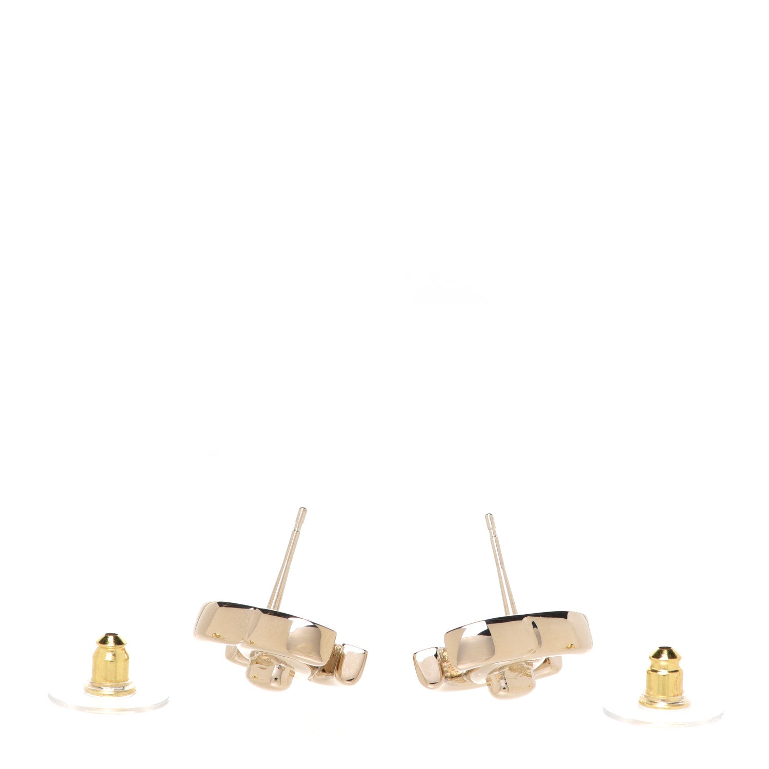 Chanel Metal CC Turnlock Earrings Gold 3 of 5