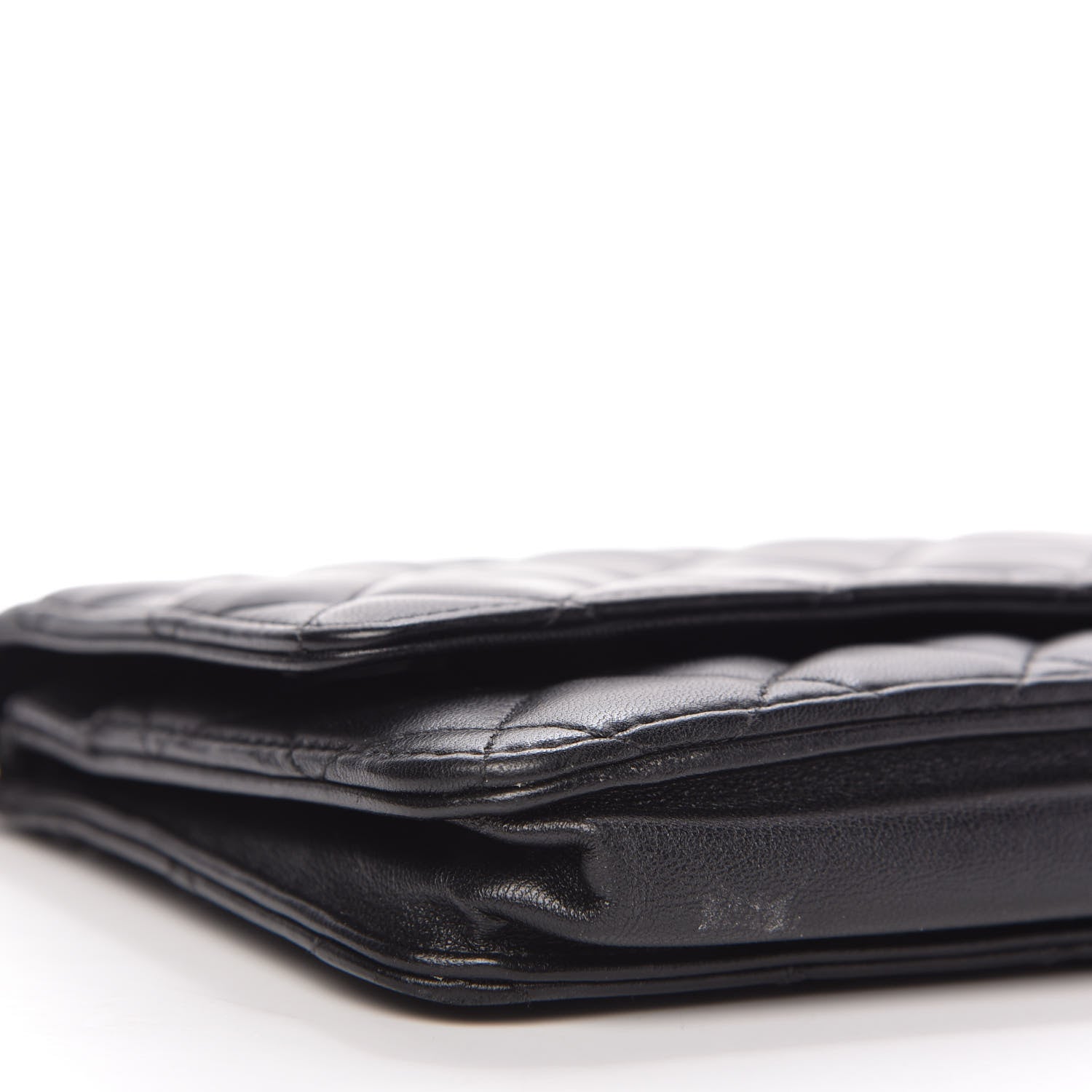 Chanel Lambskin Quilted Wallet On Chain WOC Black 6 of 11