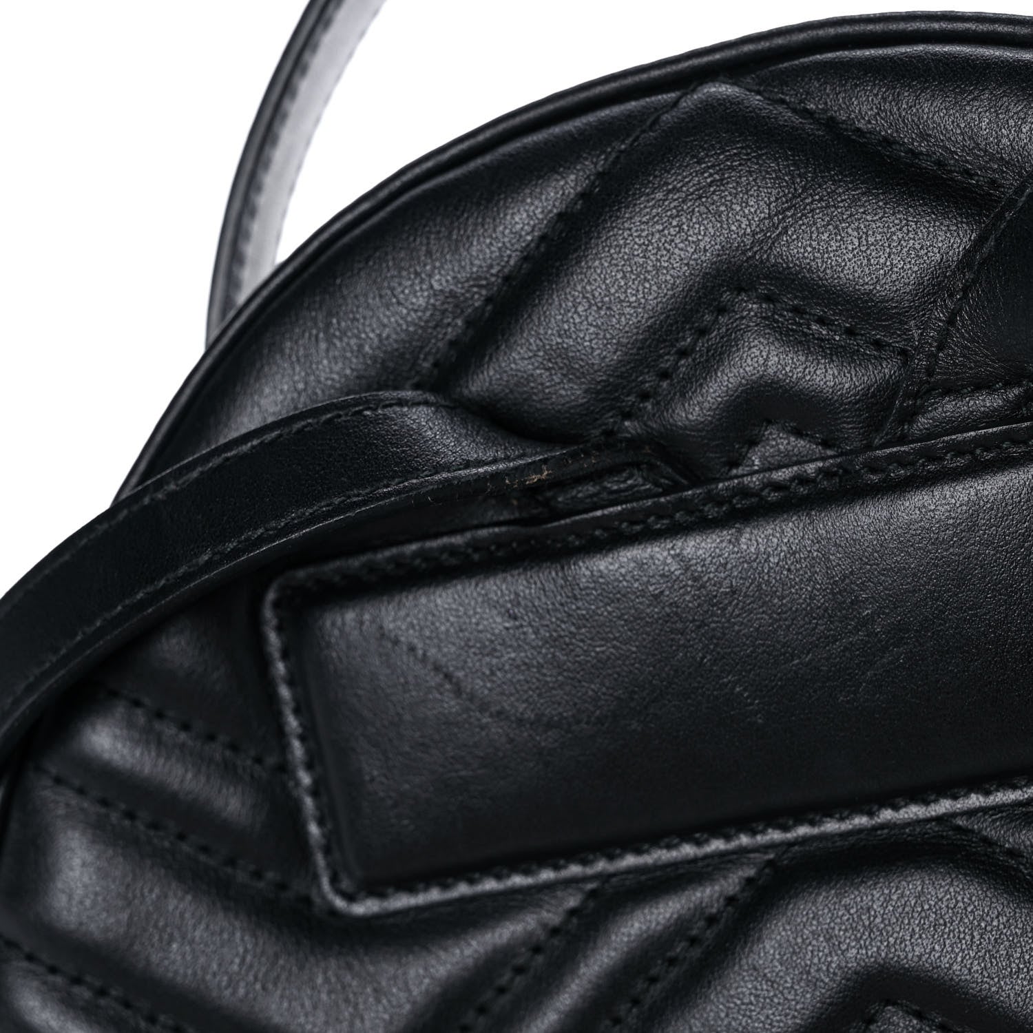 Gucci Calfskin Matelasse GG Marmont Backpack Black 16 of 19