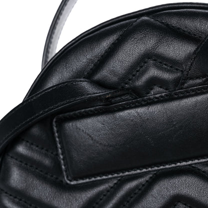 Gucci Calfskin Matelasse GG Marmont Backpack Black 16 of 19
