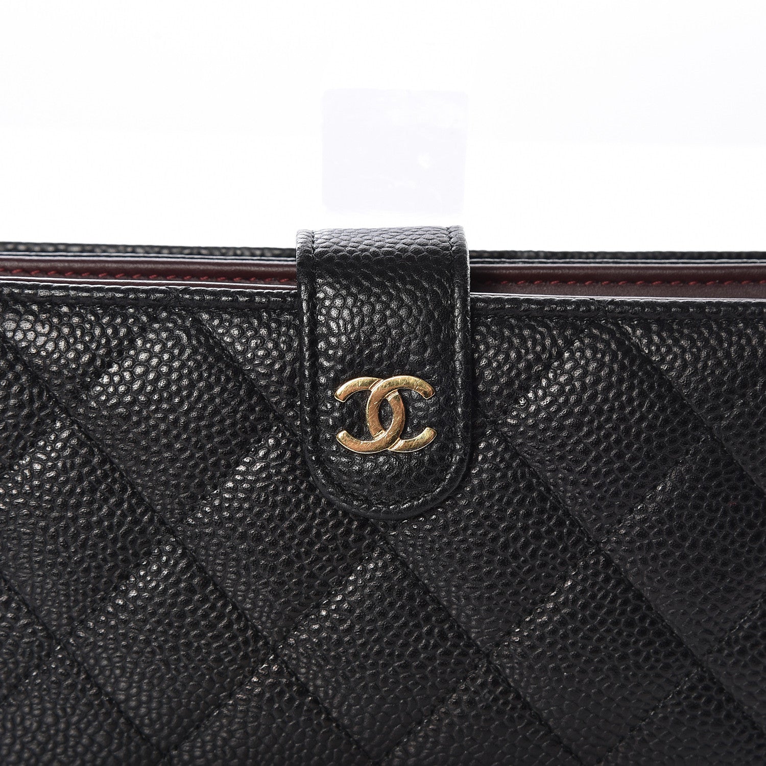 Chanel Caviar Quilted Zipped Pocket Wallet Black 11 of 12