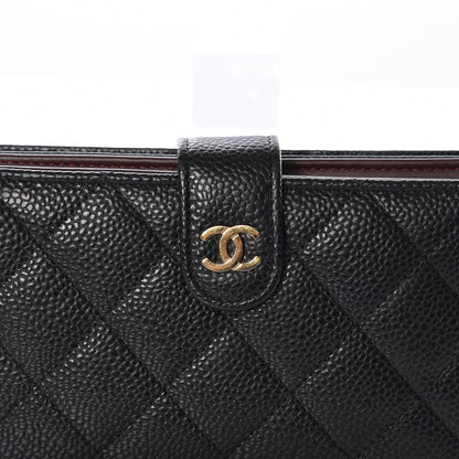 Chanel Caviar Quilted Zipped Pocket Wallet Black 11 of 12