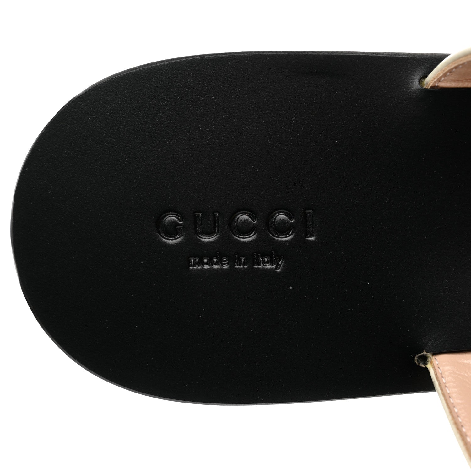 Gucci Calfskin GG Marmont Thong Sandals 41 Mystic White 6 of 10