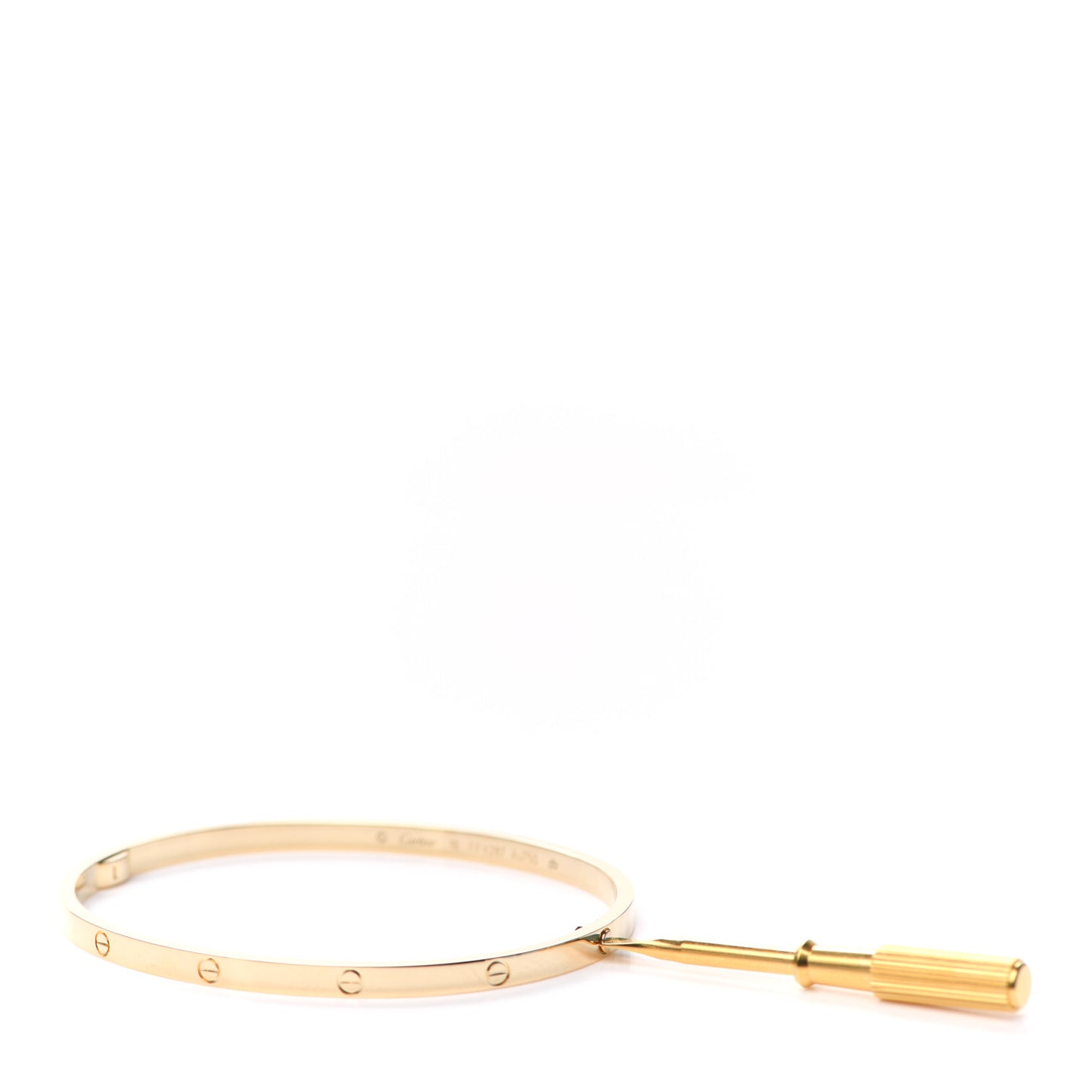 18K Yellow Gold Small LOVE Bracelet 19